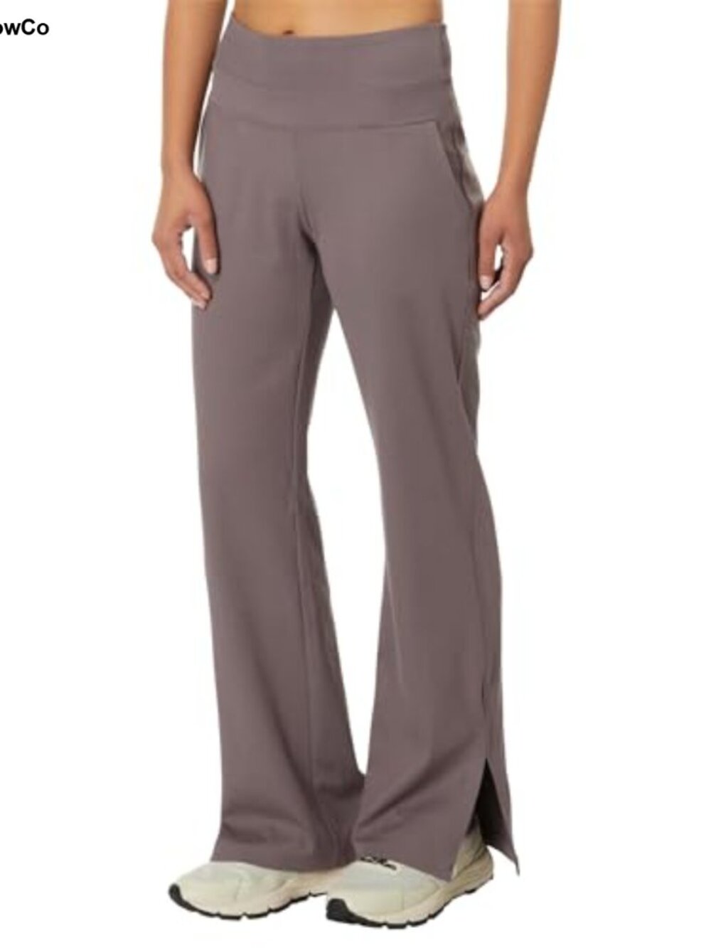 High Waist Flare Leg Yoga Pants with Pockets Relaxed Fit